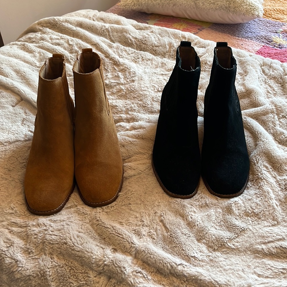 Madewell Booties.   only tan left